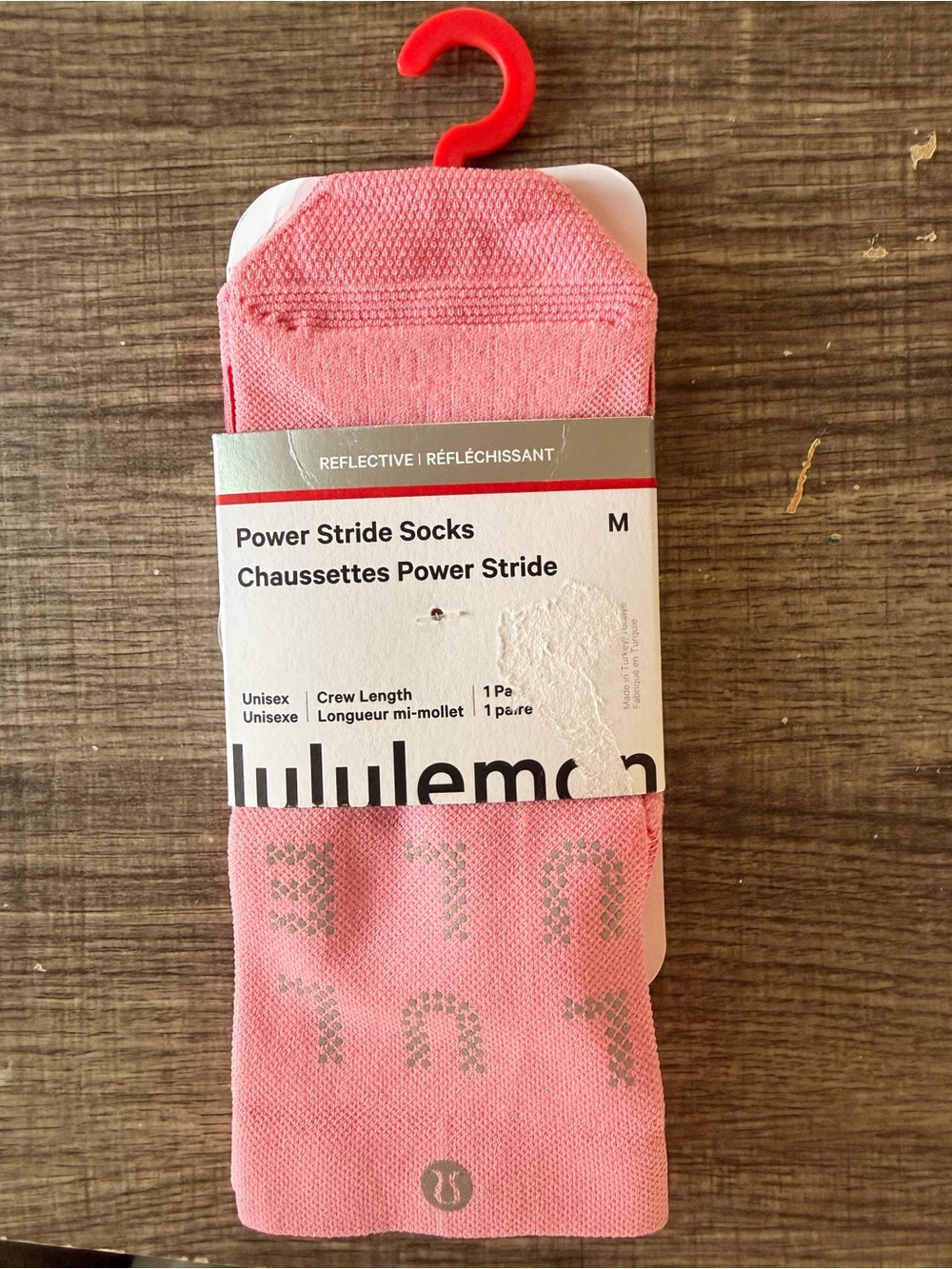 lululemon athletica Pink Power Stride Crew Socks
